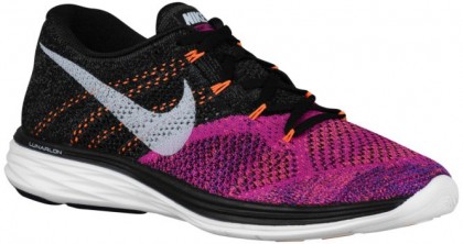 Nike Flyknit Lunar 3 Schwarz/Weiß/Fuchsie Blitzen/Hot Lava Damenschuhe