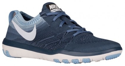 Nike Free Tr Focus Flyknit Damen Turnschuhe Geschwader Blau/Blau Tönung/Blaucap/Ozean Fog