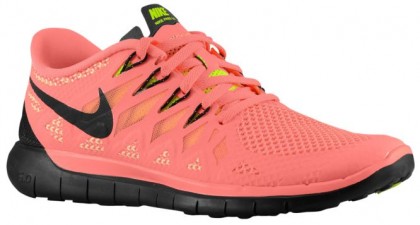 Nike Free 5.0 2014 Damen Laufschuhe Hell Mango/Volt/Pfirsich-Creme/Schwarz