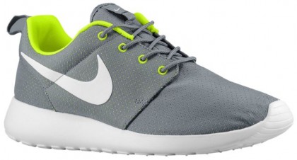 Nike Roshe One Herren Laufschuhe Cool Grau/Volt/Weiß
