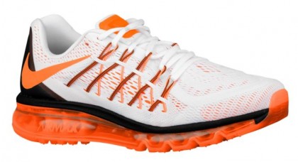 Nike Air Max 2015 Herren Sportschuhe Weiß/Schwarz/Gesamt Orange