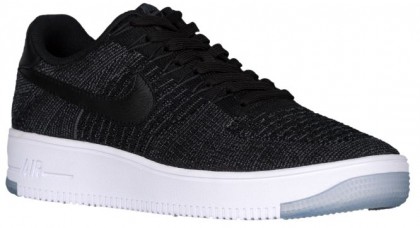 Nike Air Force 1 Ultra Flyknit Low Herren Sneakers Schwarz/Dunkel Grau/Weiß