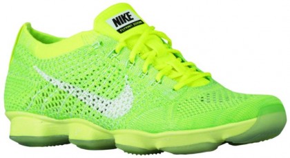 Nike Flyknit Zoom Agility Volt/Elektrisch Grün/Dampf Grün/Weiß Damen Trainingsschuhe