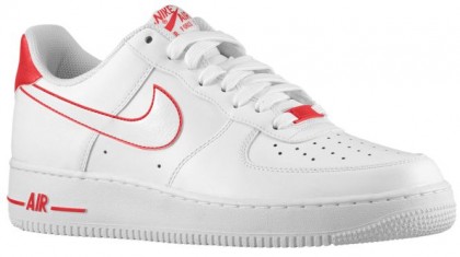Nike Air Force 1 Low Weiß Rot Herren Athletic Shoes