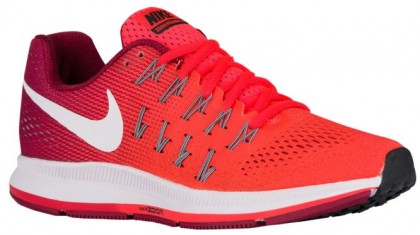 Nike Air Zoom Pegasus 33 Hypernational Damen Laufschuhe Hell Crimson/Noble Rot/Schwarz/Weiß