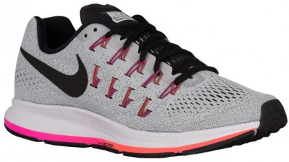 Damen Nike Air Zoom Pegasus 33 Rein Platin/Cool Grau/Rosa Blast/Schwarz Running Schuhe