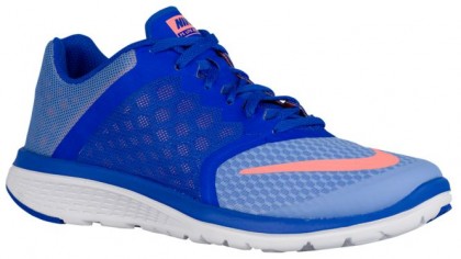 Nike Fs Lite Run 3 Damen Laufschuhe Kreide Blau/Rennfahrer Blau/Weiß/Atomar Rosa