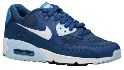 Nike Air Max 90 Essential Blau Force/Weiß/Eis Würfel Blau/Licht Blau Lackierung Damen Sneakers