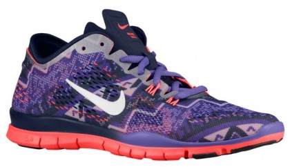 Nike Free 5.0 Tr Fit 4 Damen Laufschuhe Obsidian/Hyper Traube/Hyper Punch/Elfenbeinern