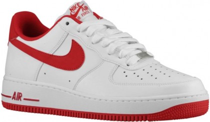 Nike Air Force 1 Low Weiß/Rot Herren Basketballschuhe