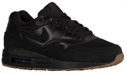 Nike Air Max 1 Essential Damen Running Schuhe Schwarz/Gum Mittel Braun