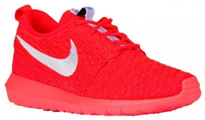 Nike Roshe One Flyknit Nm Herren Laufschuhe Hell Crimson/University Rot/Weiß