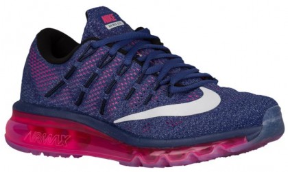 Nike Air Max 2016 Damen Laufschuhe Dunkel Perle Staub/Rosa Pow/Blau Graphit/Weiß