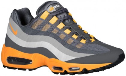 Nike Air Max 95 No Sew Herren Sneakers Dunkel Grau/Cool Grau/Silber/Laser Orange