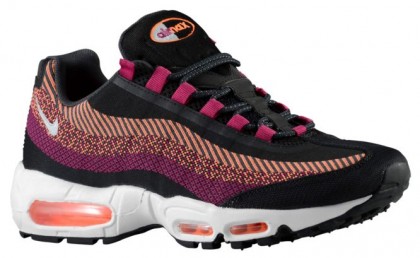 Nike Air Max 95 Jacquard  Herrenschuh Schwarz/Metallic Silber/Anthrazit/Gesamt Orange