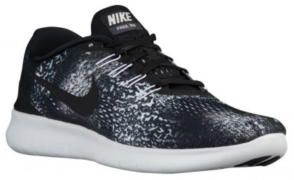 Nike Free Rn Print Herren Sports Schwarz/Weiß/Anthrazit