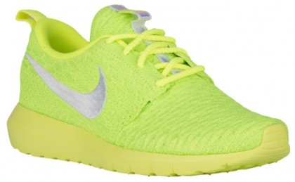 Nike Roshe One Nm Flyknit Volt/Weiß/Elektrisch Grün Damen Runningschuh