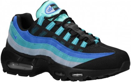 Nike Air Max 95 Schwarz/Catalina/Gym Blau/Hyper Kobalt Herren Sportschuhe