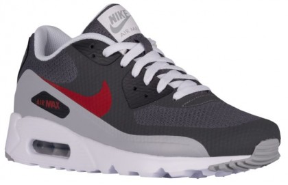 Nike Air Max 90 Ultra Essential Herren Turnschuhe Dunkel Grau/Gym Rot/Wolf Grau/Anthrazit
