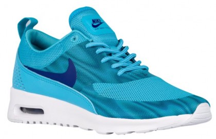 Nike Air Max Thea Frequency Print Damen Laufschuhe Gamma Blau/Dunkel Royal Blau/Weiß/Rio Knickente