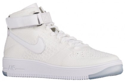 Nike Air Force 1 Ultra Flyknit Mid Herren Sneakers Weiß