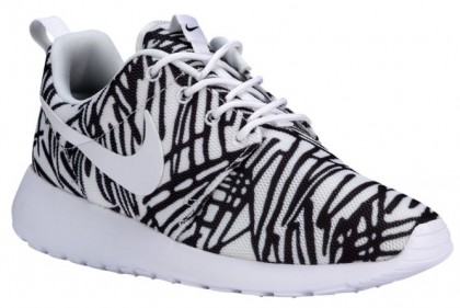 Nike Roshe One Print Weiß/Schwarz Damen Laufschuhe