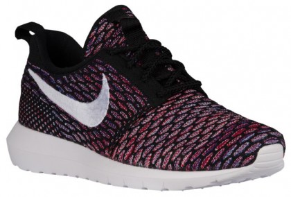 Herren Nike Roshe One Flyknit Nm Schwarz/University Rot/Dunkel Royal/Weiß Turnschuhe