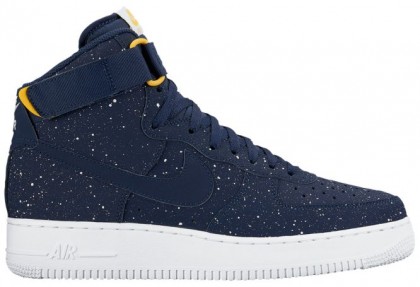 Nike Air Force 1 High Herren Basketball Midnacht Marine/Uni-Mais/Weiß