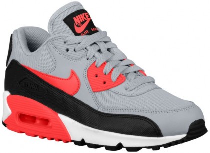 Nike Air Max 90 Essential Wolf Grau/Infrarot/Schwarz/Weiß Damen Turnschuhe