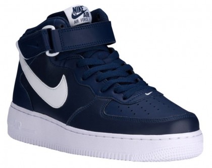 Nike Air Force 1 Mid Herren Basketball Midnacht Marine/Weiß