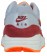 Nike Air Max 1 Ultra Essentials Damen Sneakers Wolf Grau/Gesamt Orange/Summit Weiß/Team Rot