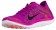 Damen Nike Free 4.0 Flyknit Farbig Perle/Fuchsie Glühen/Hell Crimson/Schwarz Running Schuhe