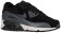 Nike Air Max 90 Leather Damen Sneakers Schwarz/Metallic Hämatit/Dunkel Grau