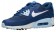 Nike Air Max 90 Essential Blau Force/Weiß/Eis Würfel Blau/Licht Blau Lackierung Damen Sneakers