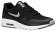 Nike Air Max 1 Ultra Moire Schwarz/Metallic Silber/Weiß Damen Laufschuh