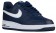 Herren Nike Air Force 1 Low Weiß-Midnacht Marine Sportschuhe