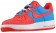 Herren Nike Air Force 1 Low Leather Foto Blau/Hyper Rot Sneakers