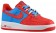 Herren Nike Air Force 1 Low Leather Foto Blau/Hyper Rot Sneakers