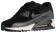Nike Air Max 90 Leather Damen Sneakers Schwarz/Metallic Hämatit/Dunkel Grau