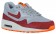 Nike Air Max 1 Ultra Essentials Damen Sneakers Wolf Grau/Gesamt Orange/Summit Weiß/Team Rot