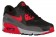 Nike Air Max 90 Essential Damen Turnschuhe Schwarz/University Rot/Dunkel Grau/Wolf Grau