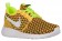 Nike Roshe One Flyknit Damen Sportschuhe Volt/Weiß/Gesamt Orange/Schwarz