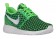 Nike Roshe One Flyknit Damenschuhe Voltage Grün/Weiß