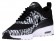 Nike Air Max Thea Print Damen Laufschuhe Schwarz/Weiß/Metallic Silber